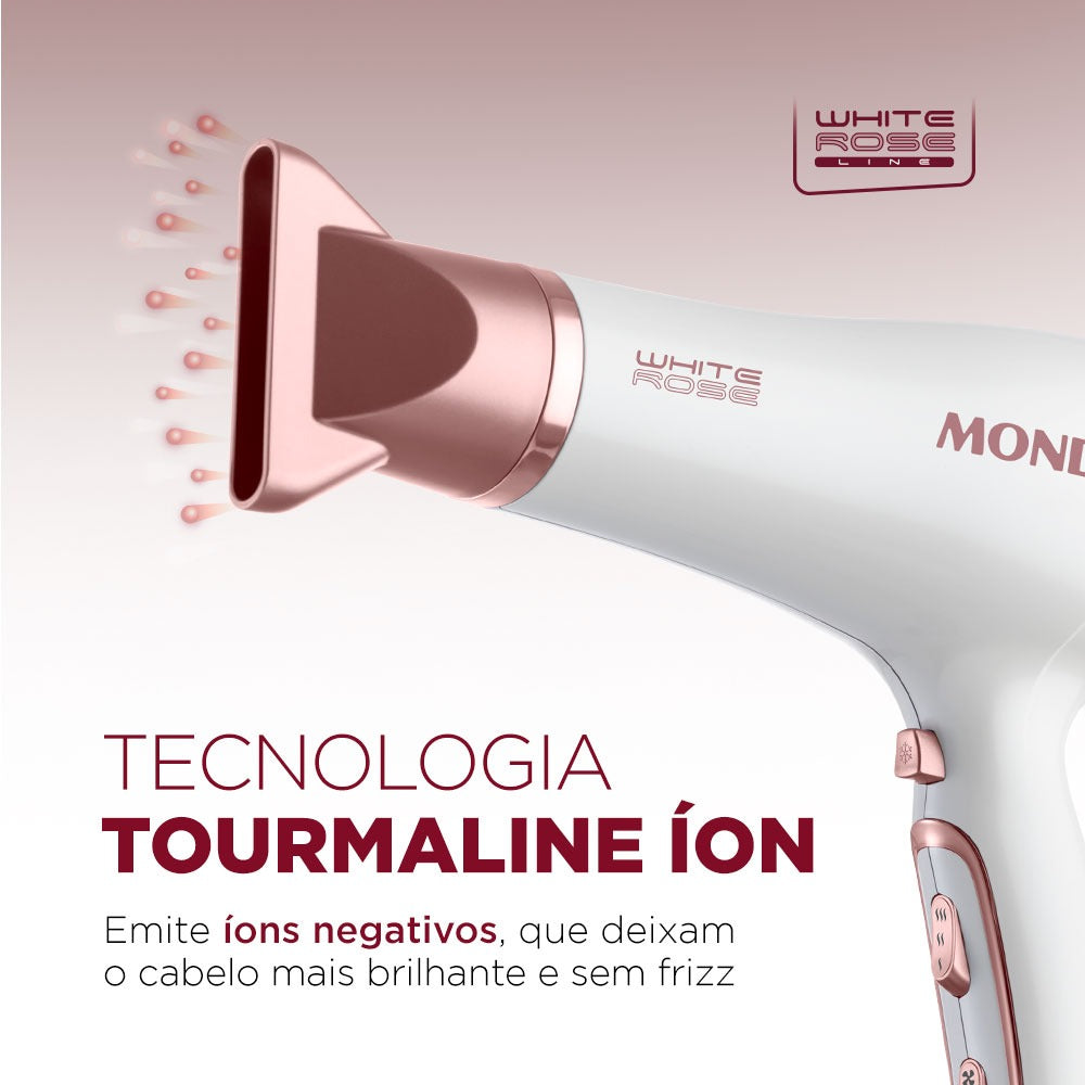 Secador De Cabelos Mondial Tourmaline Ion Scn-50 2000w 110v Secador De Cabelos Mondial Tourmaline Ion Scn-50 2000w 110v